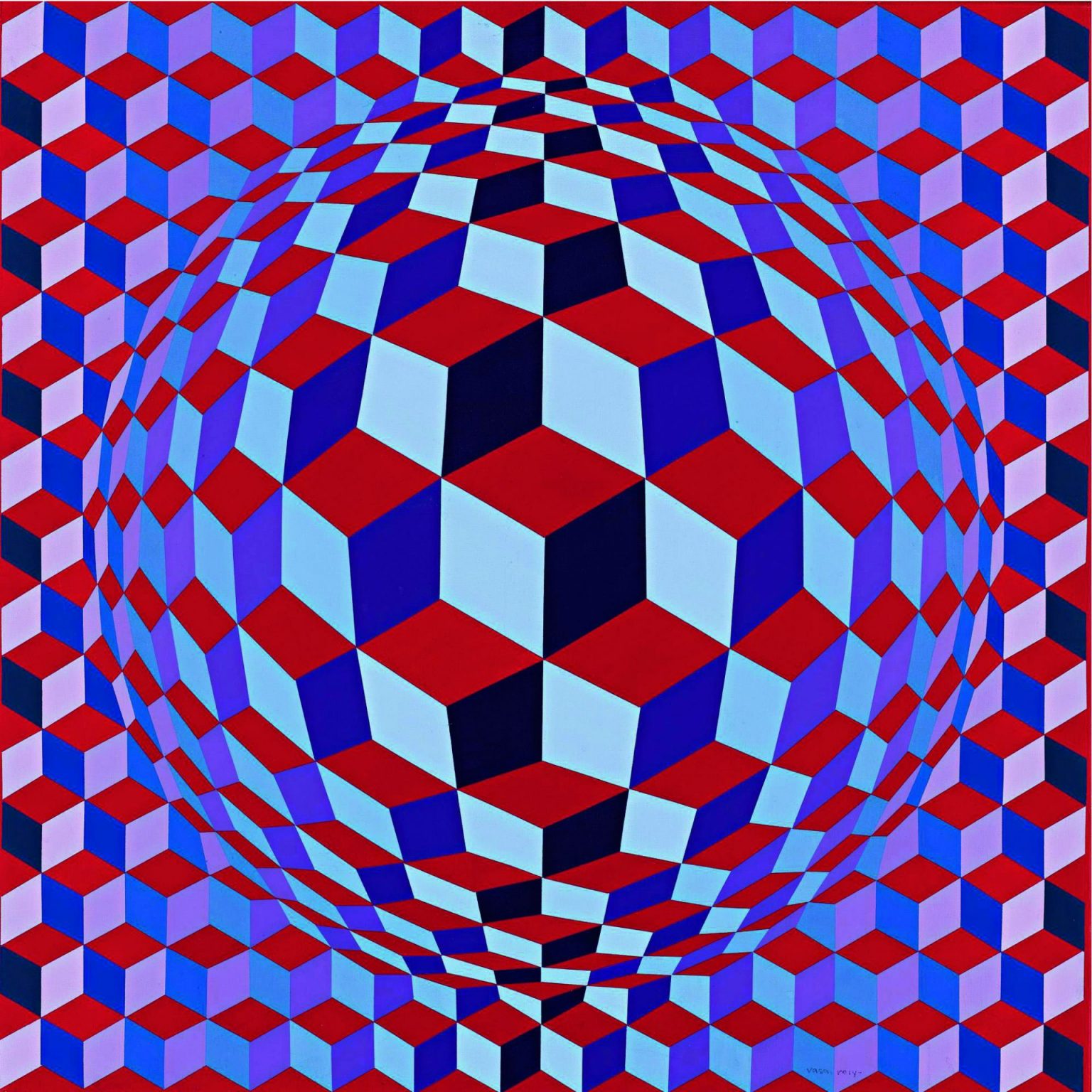 Com Suas Obras Cheias De Formas Geom Tricas Victor Vasarely   Opart 1536x1536 